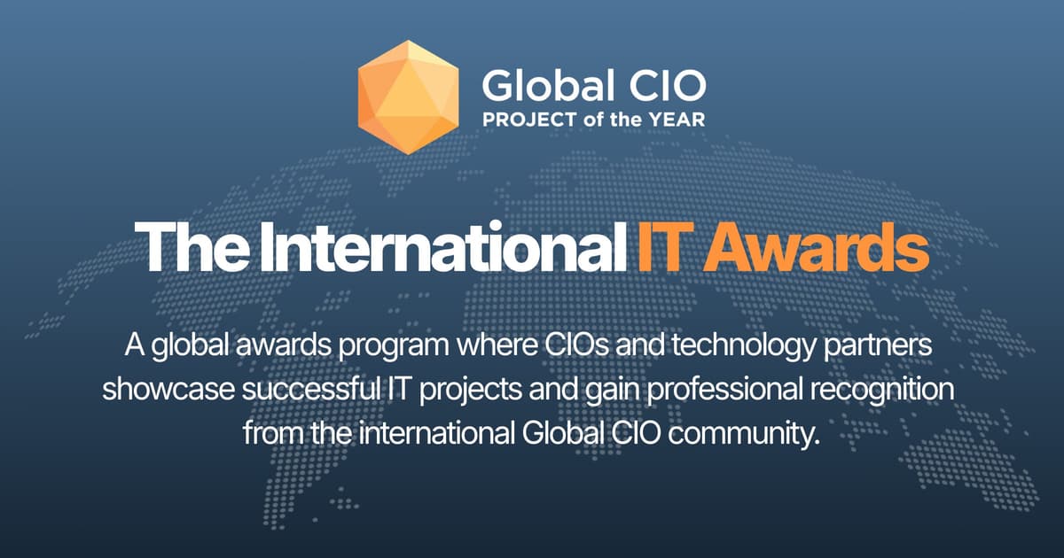 Global CIO Project of the Year 2026